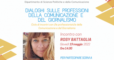 #OpenGovWeek Giornalismo e comunicazione: l’incontro al Policom dell’Università di Salerno con la prof.ssa Daniela Vellutino